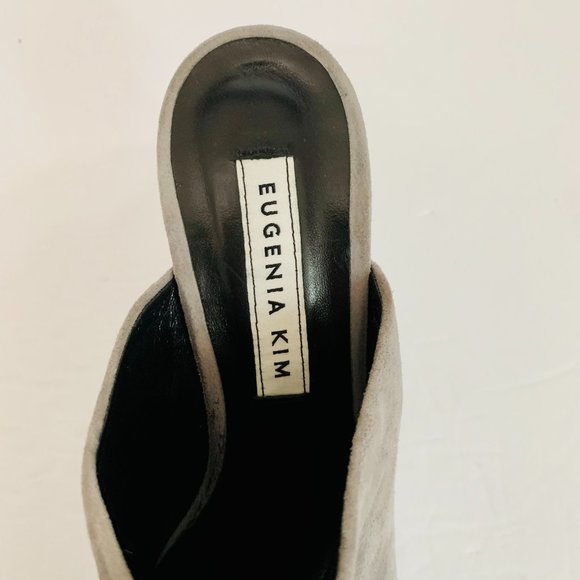 EUGENIA KIM POM POM SUEDE UPPER MULES MADE IN ITALY - Picture 7 of 10
